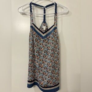 LC Lauren Conrad Blue Backless Camisole